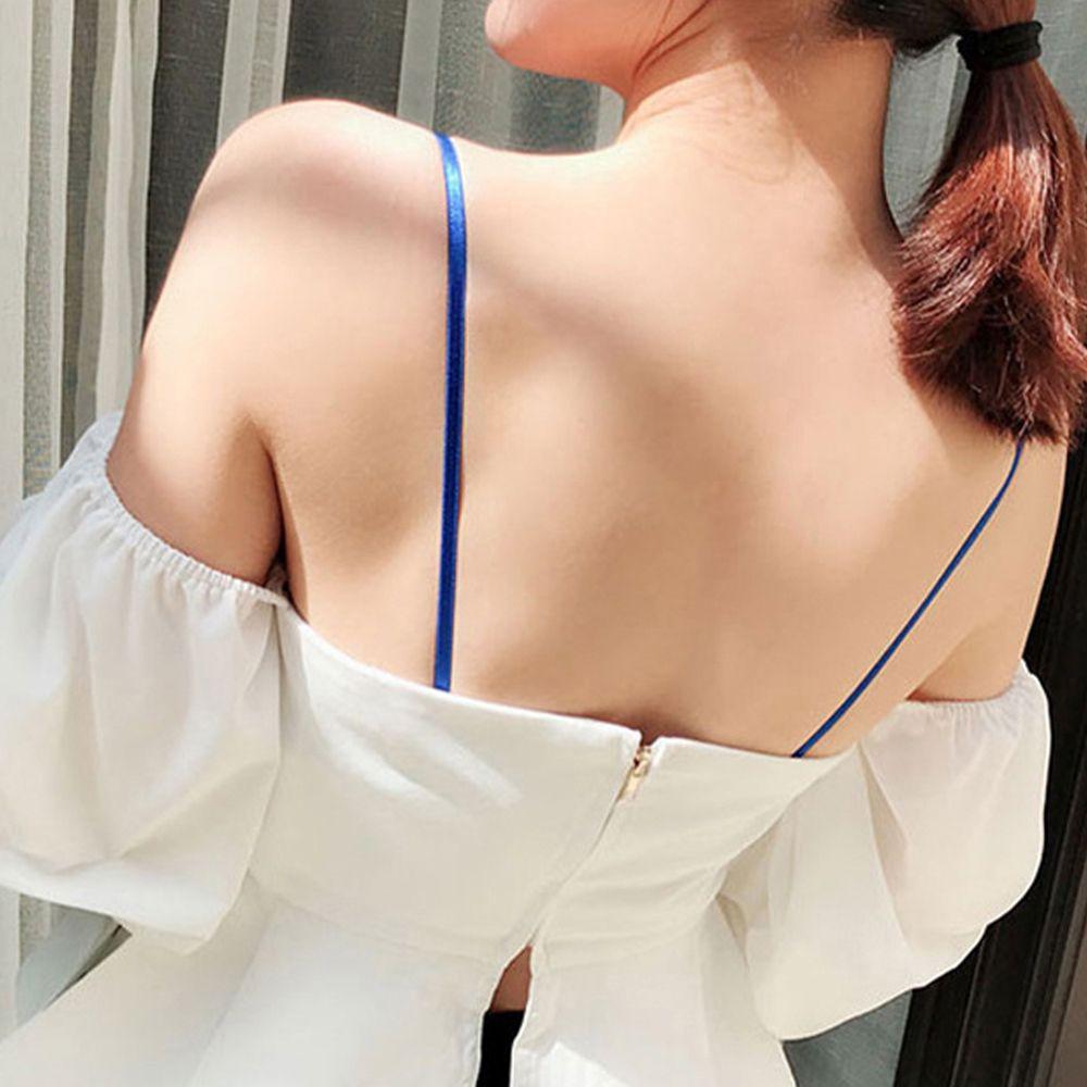 Summer Elastic Candy Color Bra Accessories Shoulder Strap Intimates Accessories Invisible Bra Strap