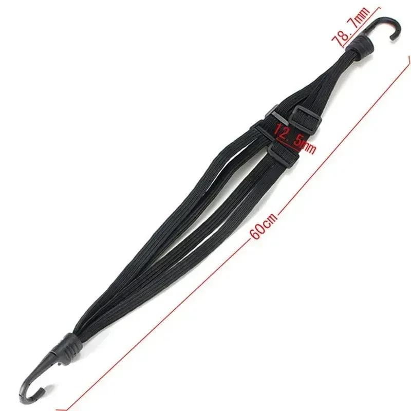 60/90/120cm Universal Motorcycle Luggage Strap Moto Helmet Gears Fixed Elastic Buckle Rope High-Strength Retractable Protective