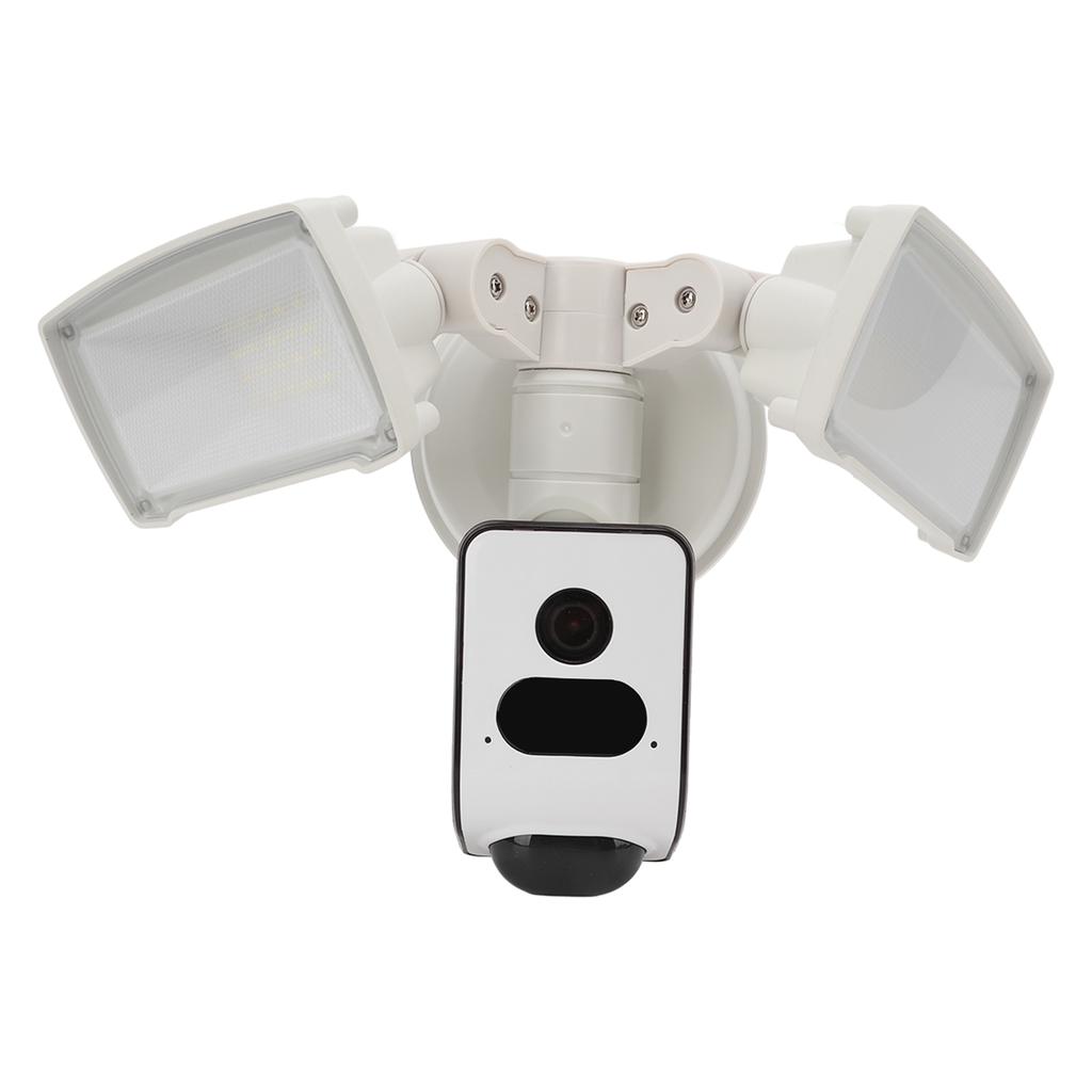 3MP Floodlight Camera IP65 Waterproof Night Vision 2 Way Audio 120 degrees  Lens Angle Motion Detection for