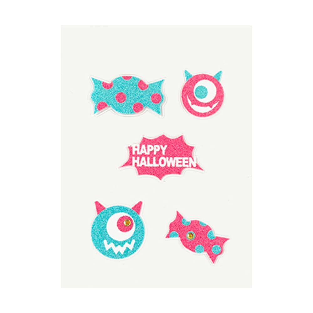 221 Headband Face Sticker Halloween Headband Headgear Cosplay Costume Makeup Face Sticker Children Kids Women Men Adults [Lecan] [Monster & Set]