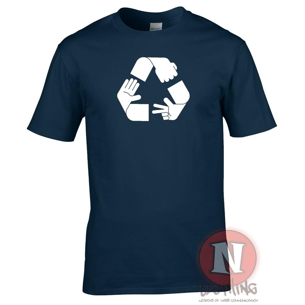 Rock Paper Scissors Recycle TShirt Funny Game Adult Tee