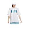 Nike Printed Round Neck Loose Casual Sport Short Sleeve T-Shirt Women Tops White FQ7011-100