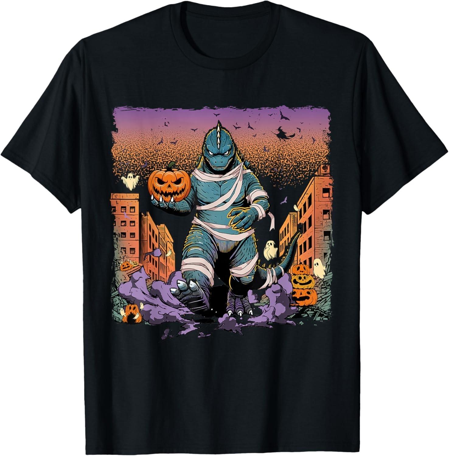 Kaiju Halloween Shirt Kaiju Monster Japanese Art Lover T-Shirt Mens Womens Tees Top unisex T-Shirt Mens Womens Tees Top 4XL