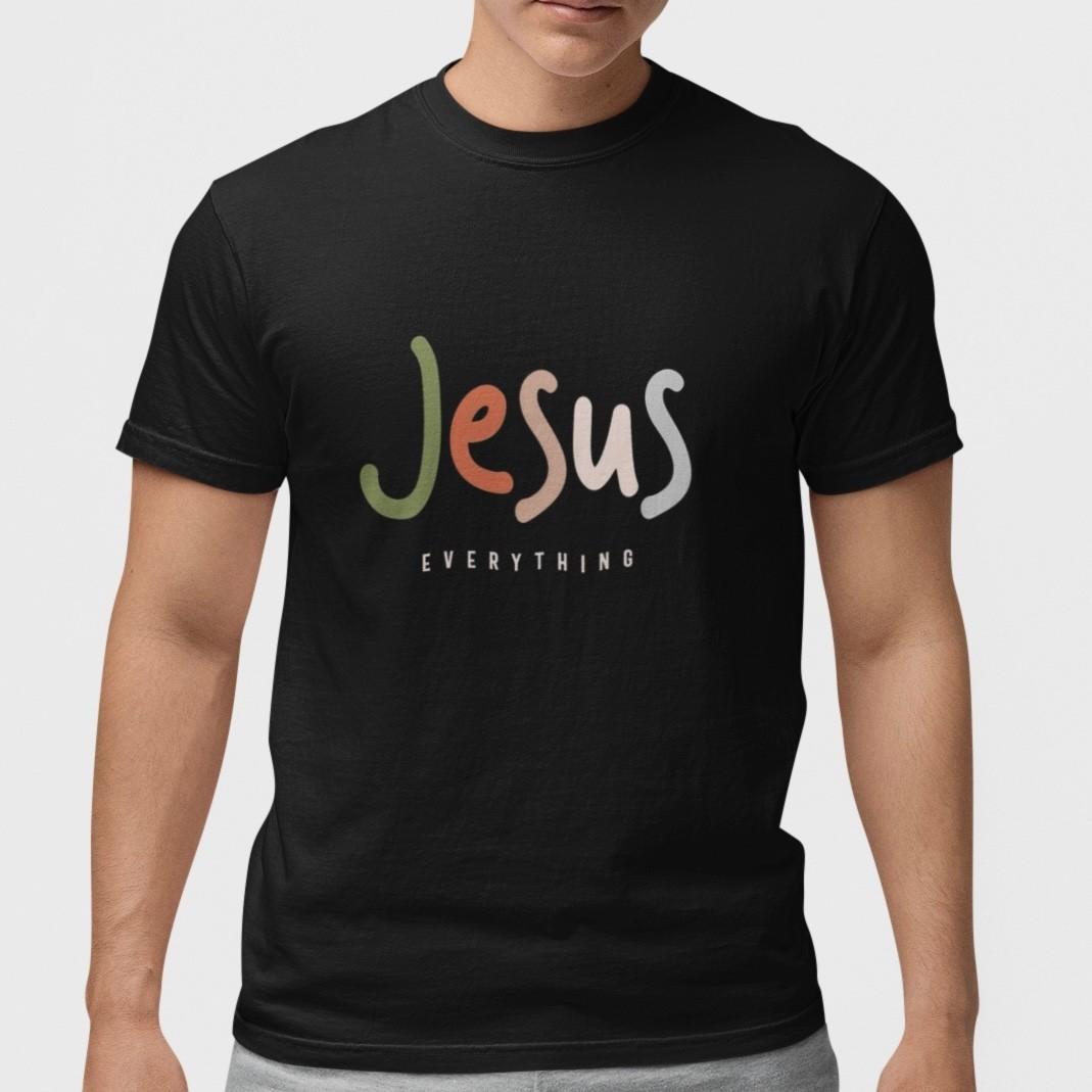 Jesus Everything T Shirt Christian Faith Religious Graphic Tee Unisex Gift S разноцветный