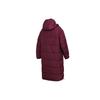 Puma Solid Color Mid-Length Hooded Cotton Coat Winter Women Coats Burgundy 577708-22