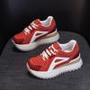 Platform Sports Forrest Gump Shoes Women's 2025 Autumn New Ankola Red Round Head Color Matching Casual Fashion Dad Shoes
