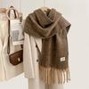 Autumn And Winter Women'S New Soft Pashmine Wool Long Scarf Macaron Solid Fashion Warm Outdoor Large Muffler Shawl