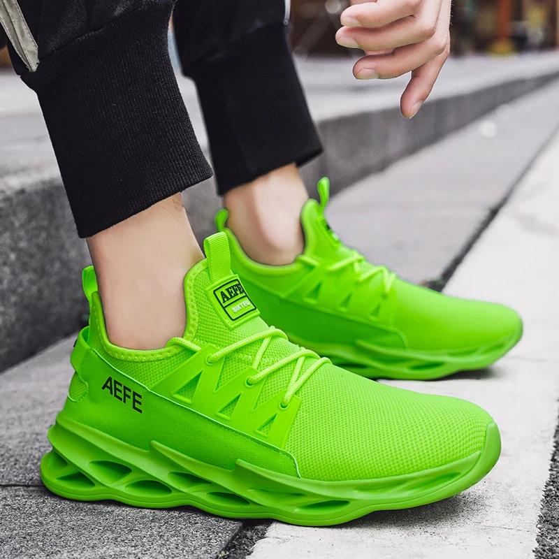 Modne Męskie Buty Codzienne Oddychające Płaskie Męskie Buty do Chodzenia Sportowe Buty do Biegania i Joggingu Siateczkowe Lekkie Buty Sportowe