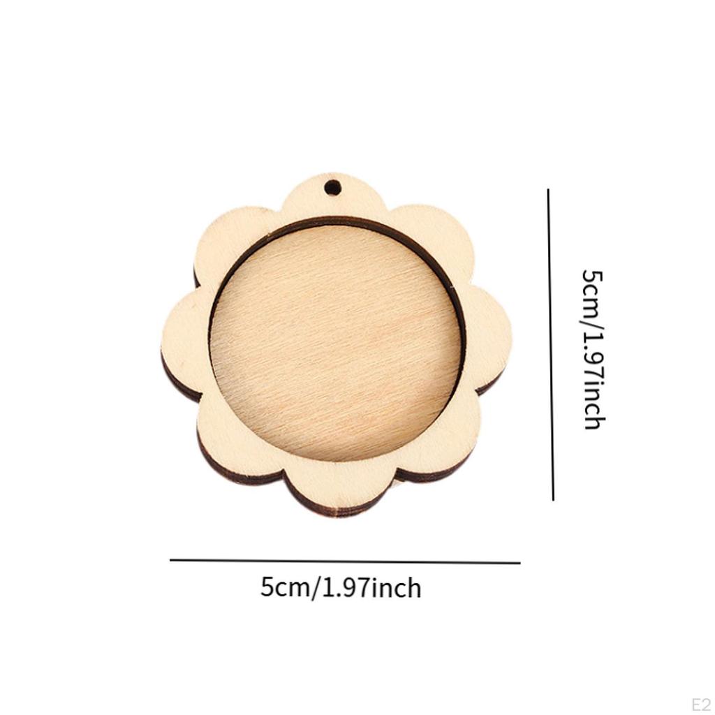 10 Mini Embroidery Hoops, Display , Wooden Cross Stitch Frame Rings for DIY Pendants, Handicrafts