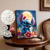 Pearl Painting Stitch Moon Night Flower Boat Romantic Creative Art 5D Exquisite Landscape Sparkling Craft Home Wall Decoration DIY HandmadeGift