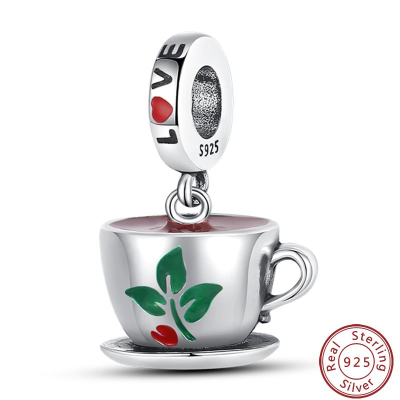 Dessert Afternoon Tea Series Copper Coffee Cake Pizza Fries Sweet Charms Beads 3Mm Diy Fine Jewelry Making