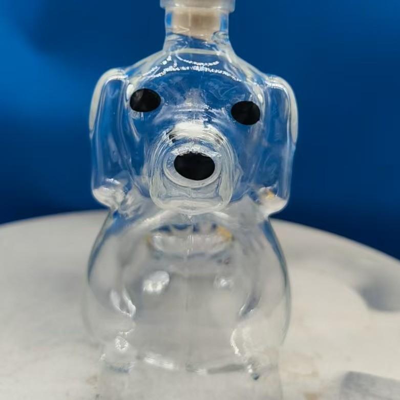 Dackel Hund Whiskeyflasche, 3D Lustige Glas Dackel Whiskeyflasche, Hund Dekanter Weinbehälter für Whiskey-Liebhaber Hunde-Liebhaber