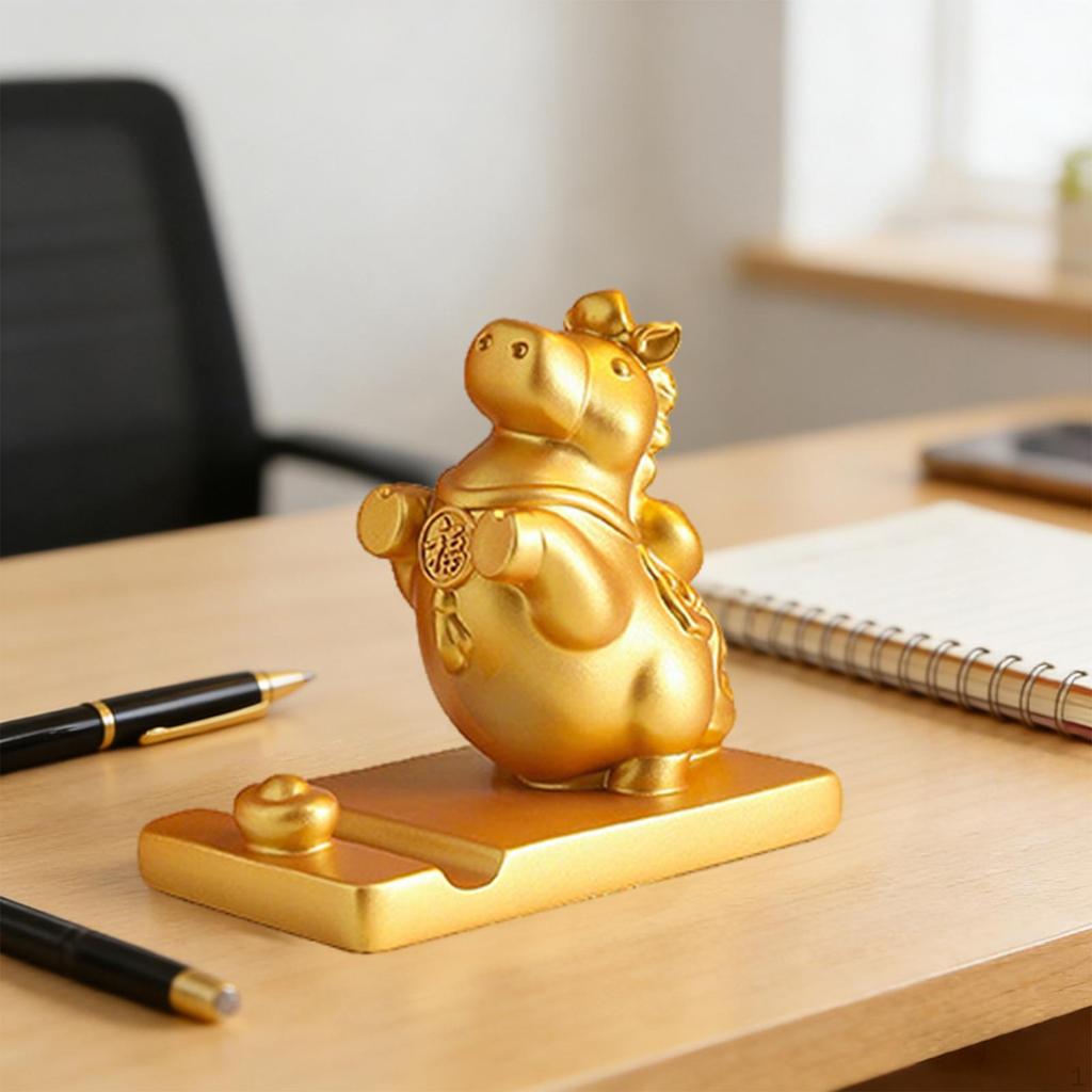 Cardboard Horse Figurine, Sculpture, Tabletop Phone Stand, Desk Ornament, Resin Animal, Suitable for