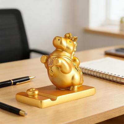 Cardboard Horse Figurine, Sculpture, Tabletop Phone Stand, Desk Ornament, Resin Animal, Suitable for