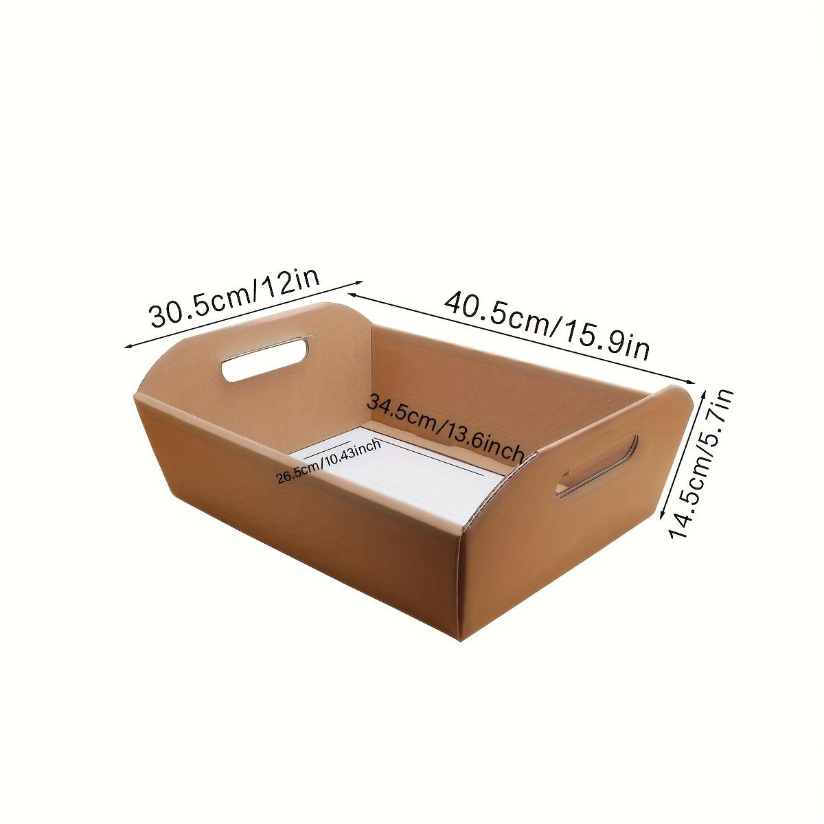 

Очень большой бумажный уличный походный пикниковый поднос, специальный бумажный поднос, большая вместимость для размещения, складное хранение и многоразовое использование, подходит для