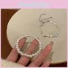 Exquisite Irregular Silver Pearl Layering Bracelet Chic Fashionable Jewelry