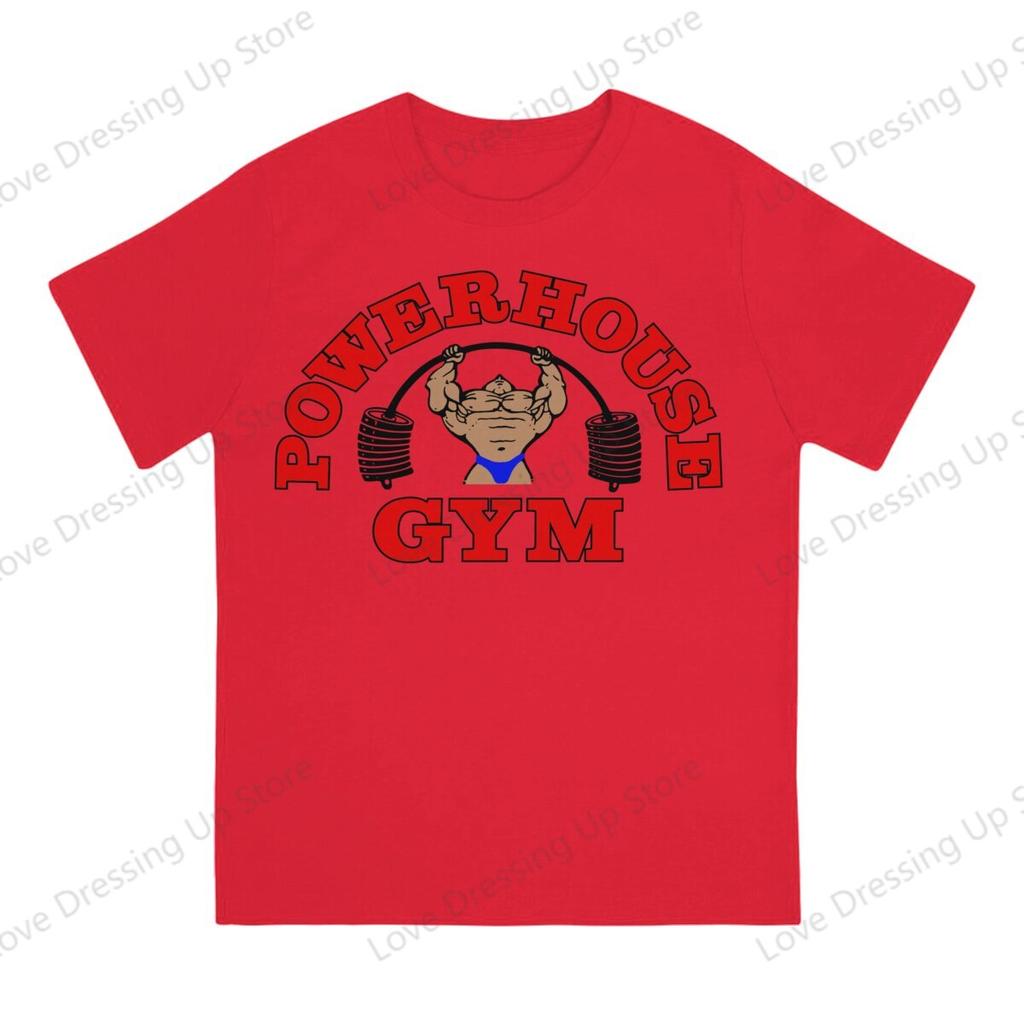 100pure Cotton Casual Unisex Tshirt Powerhouse Gym Short Sleeve Tshirts Oneck Tee Funny Tops