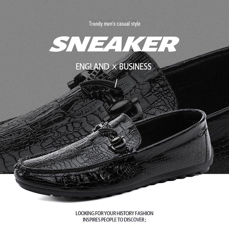 Univerzální prodyšné pánské ležérní mokasíny z Koreje - Trendy slip-on mokasíny v britském stylu