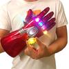 Iron Glove with Light Gem Stone Infinity Gauntlet Infinity Wars Ironm-an Halloween Cosplay Cos Toy for Kids Man Birthday Gift