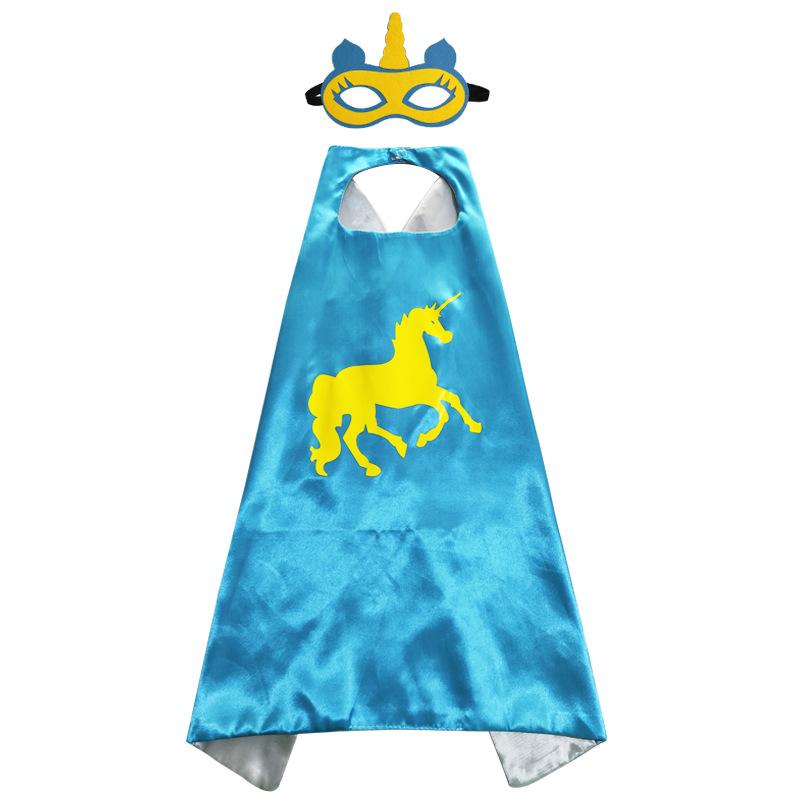 Halloween Children's Cloak Plus Mask Set Unicorn Series Cloak Mask Ball Costume