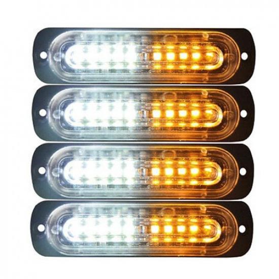 10LED Light Emergency Hazard Flashing Warning Lights Car Tow Truck Strobe 4Pcs