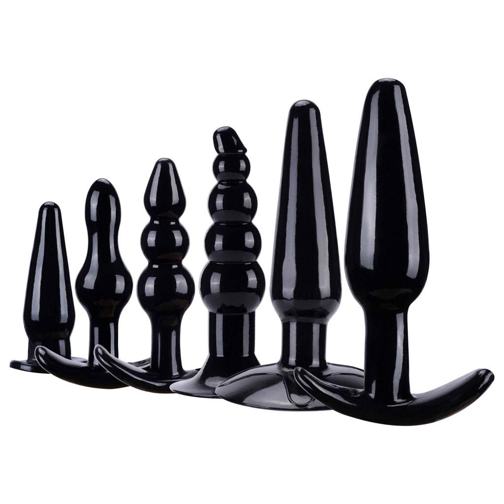 Anal Butt Plugs Dildo Massaging Vibrator Kit Set Toys Prostate Massage 7PCS