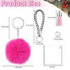 126x Clear Acrylic for Key Chain Embryo Accessory Snap Hooks Braided for Key Cha