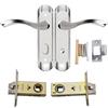 Hotun Keyless Bathroom Door Handle Lock