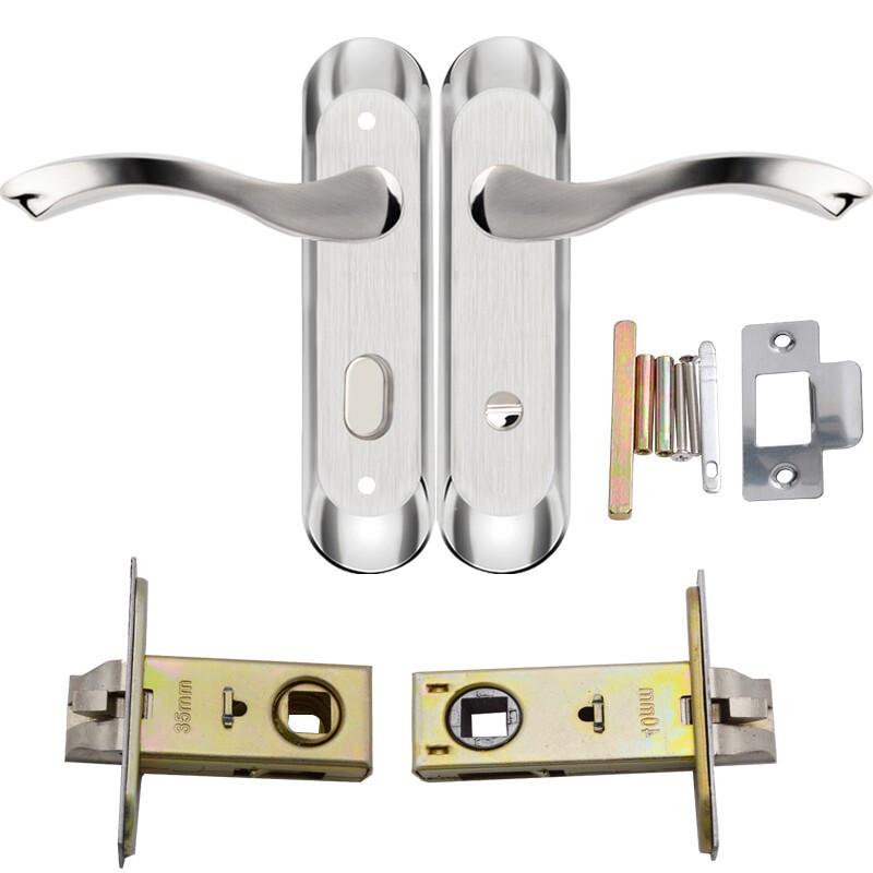 Hotun Keyless Bathroom Door Handle Lock