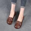 Literary Retro Soft Leather Low-top Sandals Summer New Flat-bottomed Bag Head Non-slip Single Shoes
