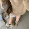 Fashion Khaki High Heels Pointed Toe Long Boots for Women Spring Autumn Trend 2025 Comfortable and Elegant Knee High Shaft Shoes Woman