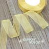 (50 yards/roll) 3/4'' (20mm) Pale Gold organza ribbons gift wrapping decoration Christmas ribbons