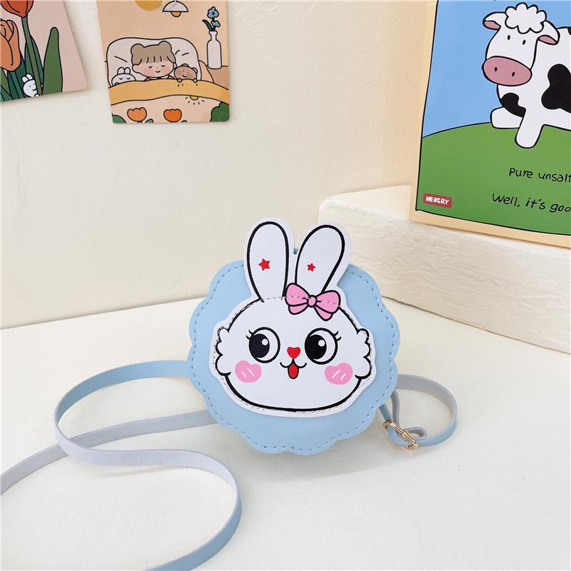 Rabbit Cute Cartoon Childrens Lanyard Messenger Bag Autumn Student Purse Coin