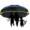 Twelve-Bone Oversized Folding Men's Umbrella: Custom Logo, Dual-Use for Sun and Rain