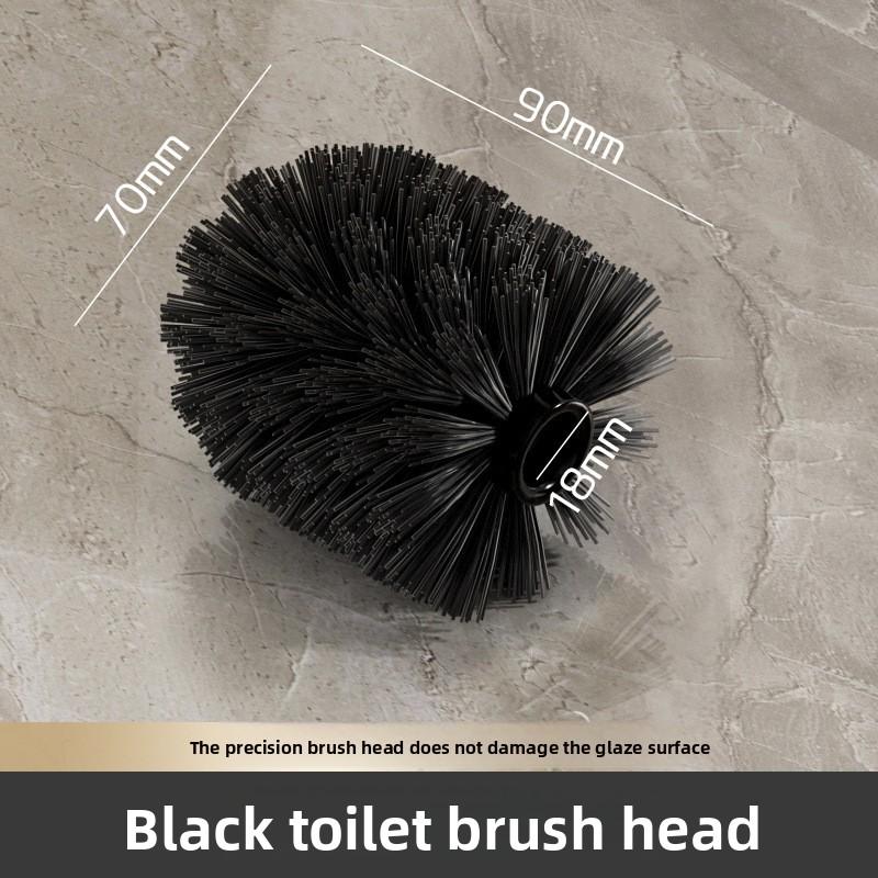 

Stainless Steel Toilet Brush Bathroom WC Black Kitchen Cleaning Brush Silver Toilet Brush Scrubber Bathroom Cleaning Supplies