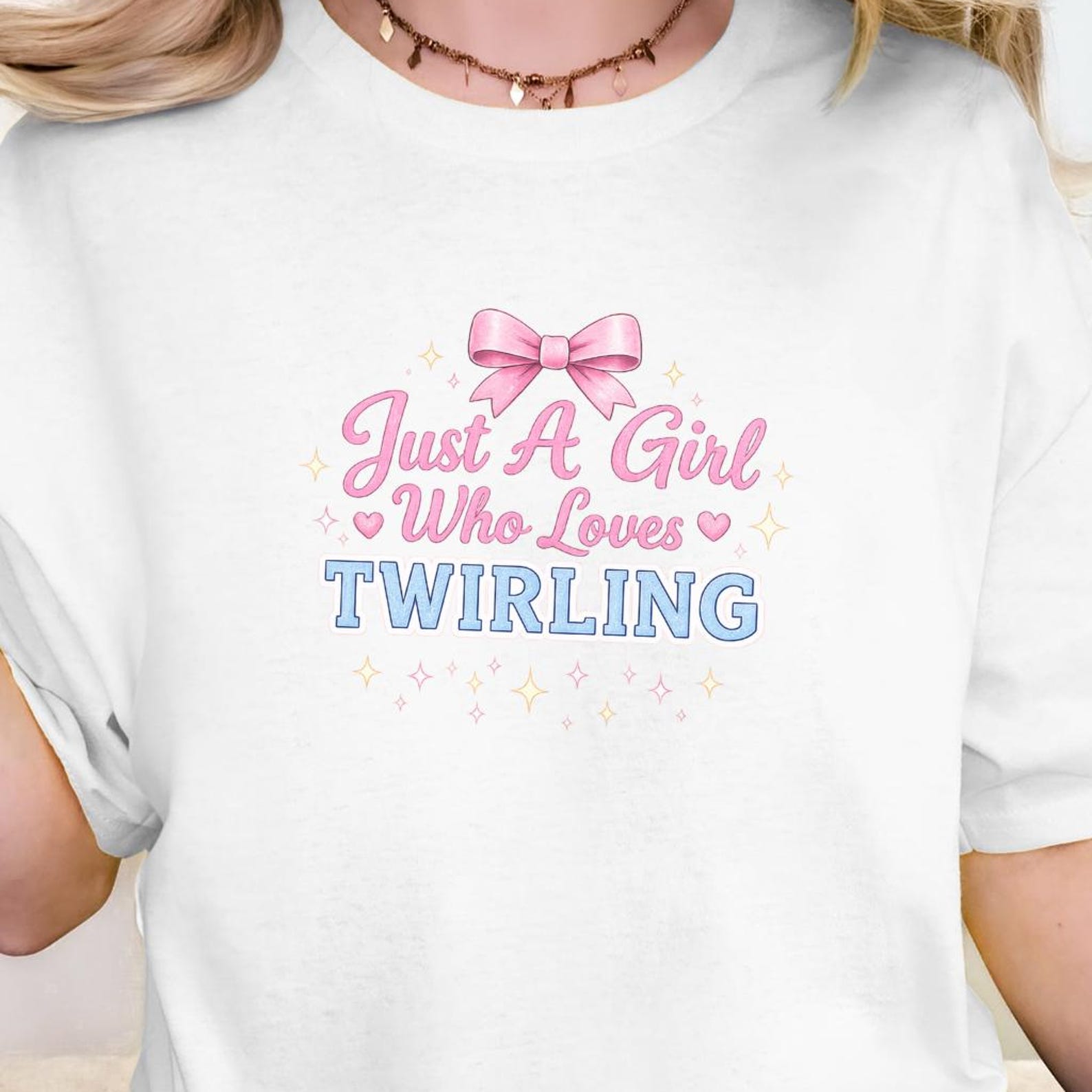 Just A Girl Who Loves Twirling Shirt, Baton Girl Tee, Majorette Shirt, Twirl Team Apparel, Twirler Gift 4XL