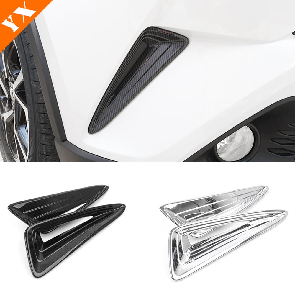 

Для Toyota CHR C-HR 2016-хромированная карбоновая отделка автомобиля, передняя и задняя противотуманная фара, наклейка, крышка, декоративная защита