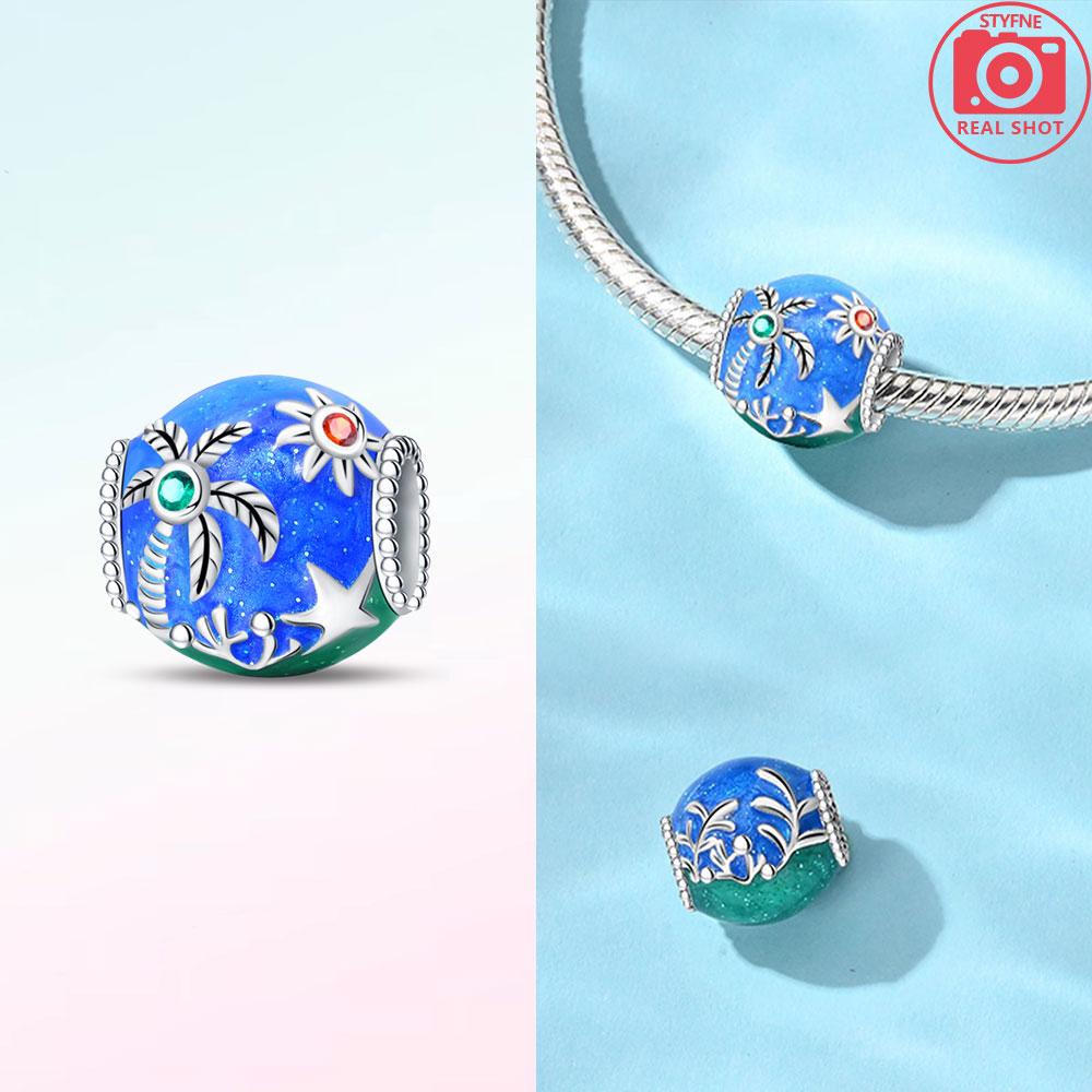 Authentic Murano Blue Turtle Pink Glass Bead Charms Compatible With Bracelets Charm Bead Charms Copper Jewellery Making Diy Anniversary Gift