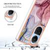 YB IMD Series-16 Style E TPU Case for Oppo Reno10 5G (Global) Electroplating 2.0mm Marble Pattern IMD Phone Cover