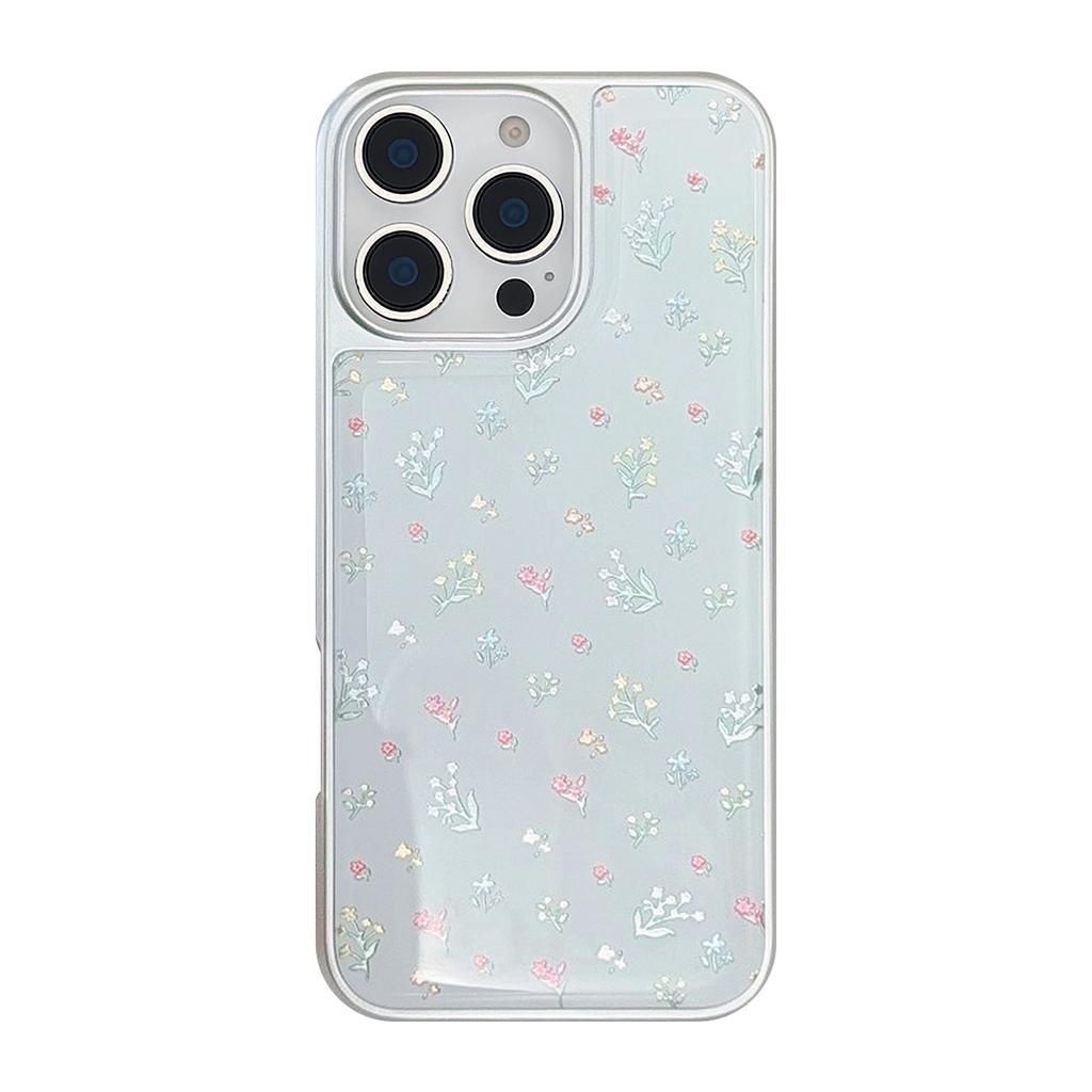 Gilded Apple 16pro Max Mobile Phone Case Iphone15 Color Small Flowers 14 13 Suitable for Huawei Mate Glue Drop
