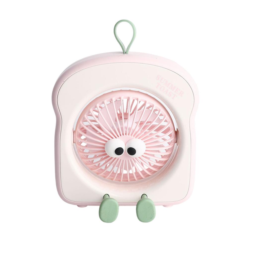 Cartoon USB Desktop Fan – Quiet Portable Table Fan For Kids, Students