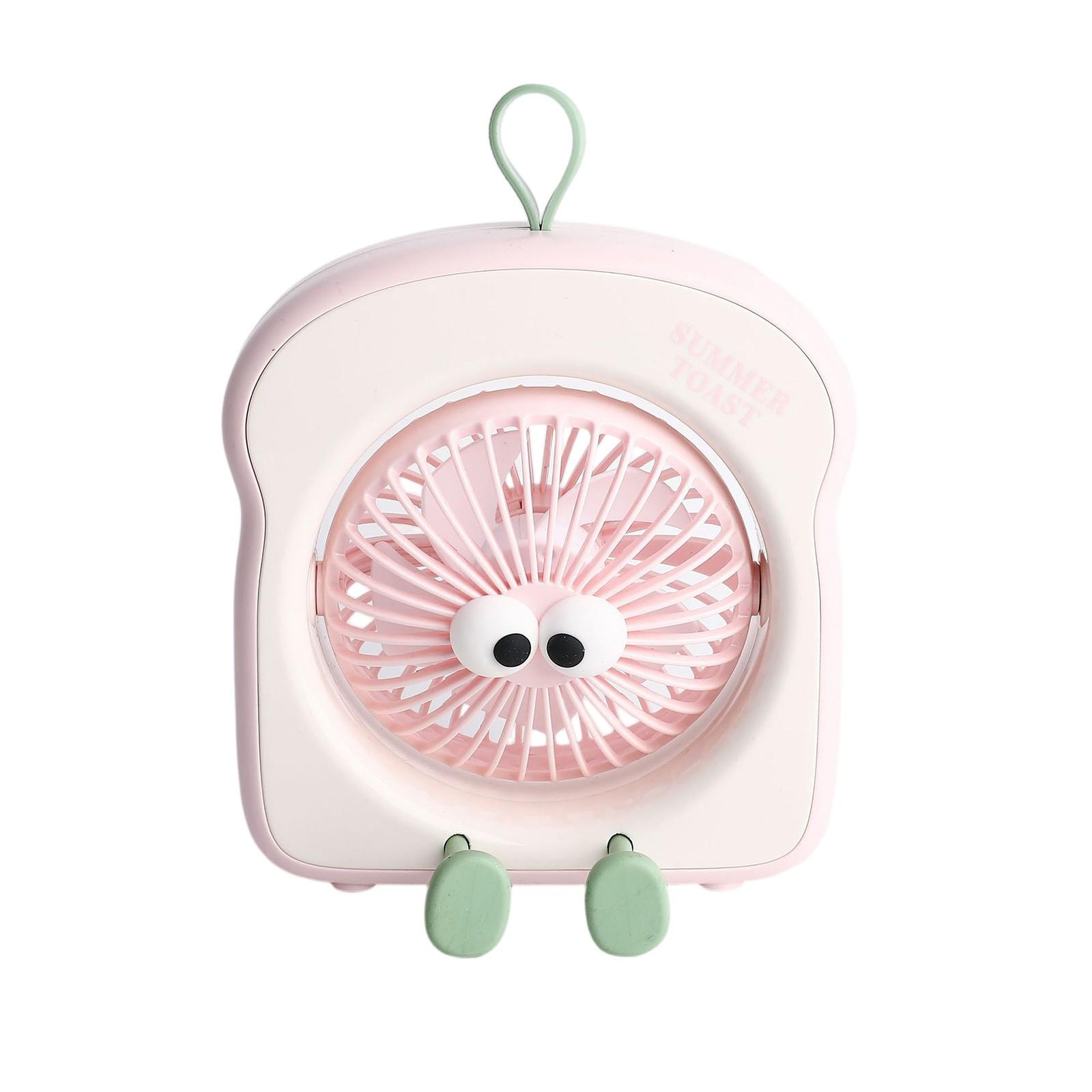 

Мультяшный USB настольный вентилятор – Тихий портативный настольный вентилятор для детей, студентов One Size розовый