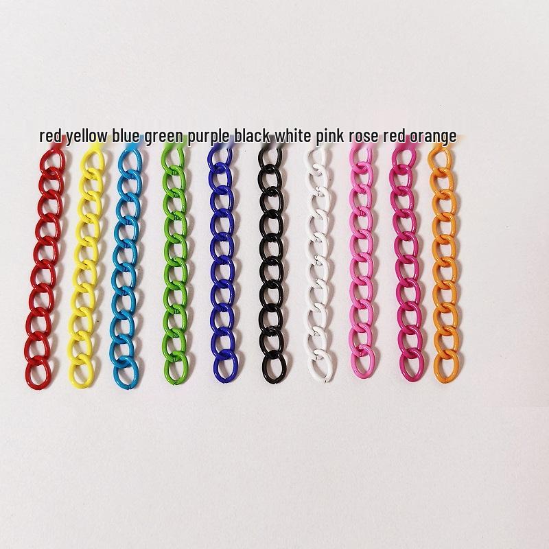 

5CM Color Baked Paint Extension Metal Keychain DIY Jewelry Adjustment Chain 5CM Extension Chain