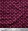 Soimoi Japan Crepe Satin Fabric Dot & Paisley Print Fabric by Metre 42 Inch