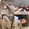 Grape mother, the same style, star retro old pair of shoelaces, small dirty shoes, versatile thick soles to increase height, casual dirty shoes, 