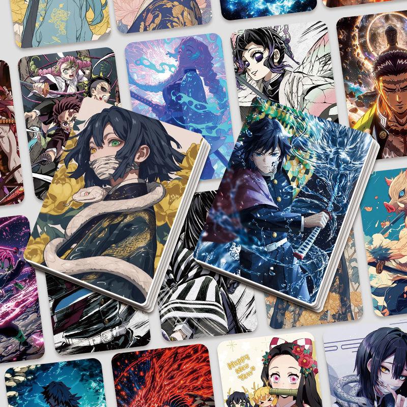 55 Pcs Demon Slayer 3-Inch Lomo Cards, High-Quality Anime Peripheral Mini Cards, Perfect Gift for Anime Fans