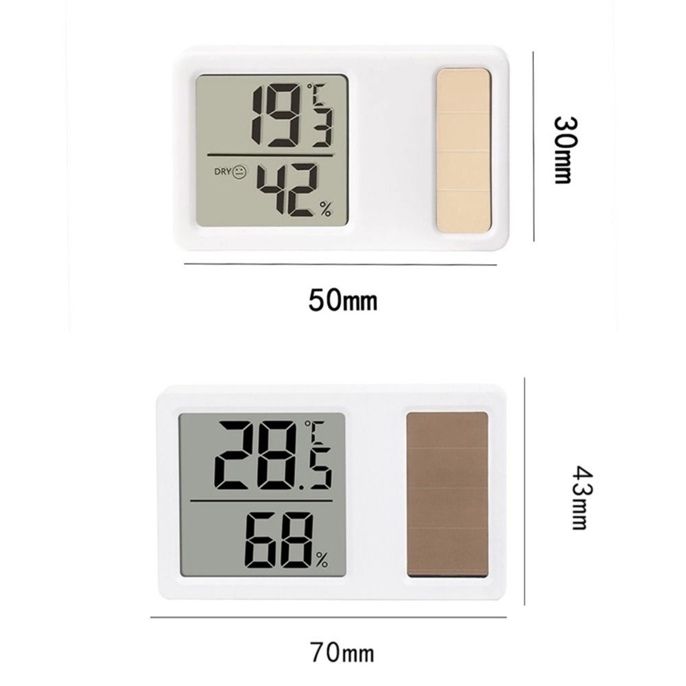 2 Stück Digitales LCD-Display Temperatur-Feuchtigkeitsmesser Digitales Thermometer Hygrometer Schlafzimmer