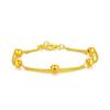 Dubai Jewelry Gold PlatedMatte Round Bead Bracelet Exquisite Craftsmanship Gold Plated Transfer Bead Bracelet Ladies Jewelry
