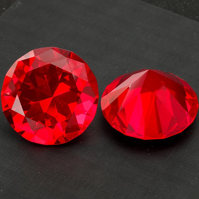 10 Colors Crystal Diamond Shaped Paperweight Decorative Cut Glass Giant Gemstone Wedding Office Desktop Ornament Birthday Gifts