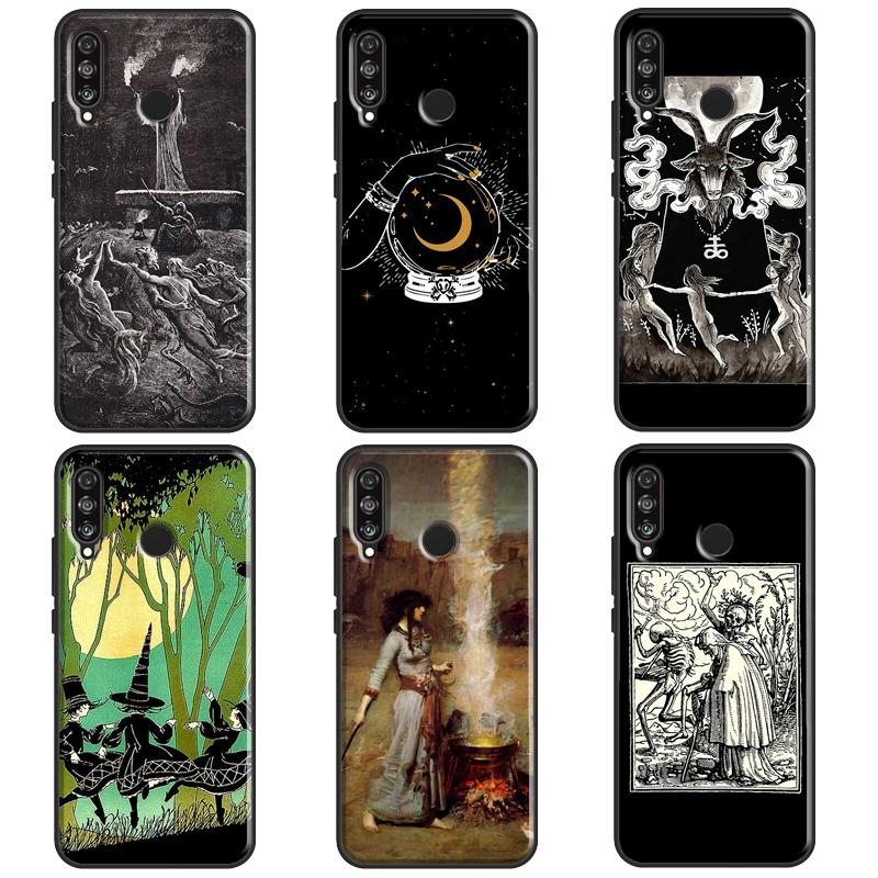 Witches Circle Dance For Huawei Nova Y61 Y70 Y90 Y60 Y72 Y91 12s 12i 11i 7i 8i 9 10 SE P60 Pro P30 P40 Lite Case